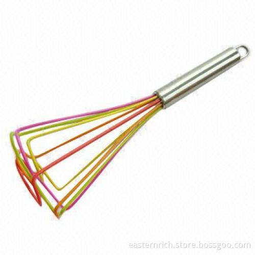 10" silicone whisk, s.s handle
